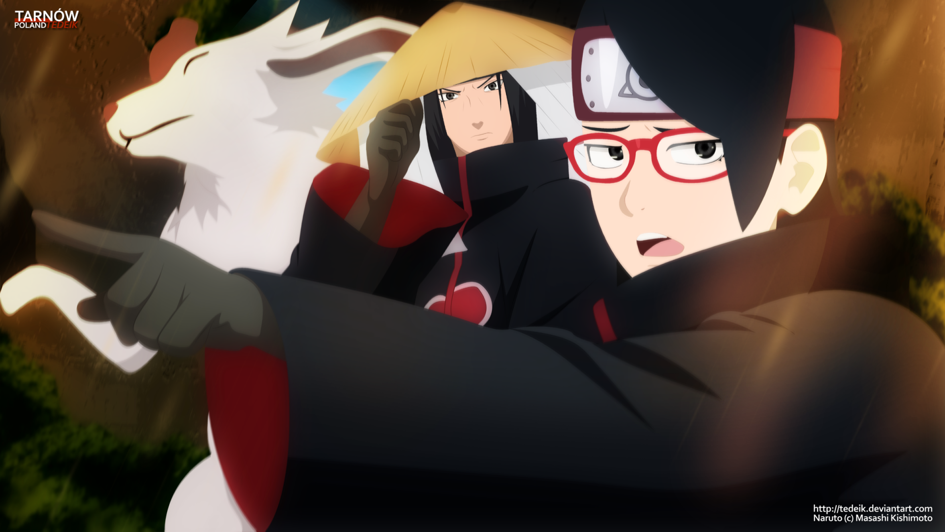 Download Itachi Uchiha Sarada Uchiha Akamaru (Naruto) Anime Boruto HD Wallpaper by TeDeIk