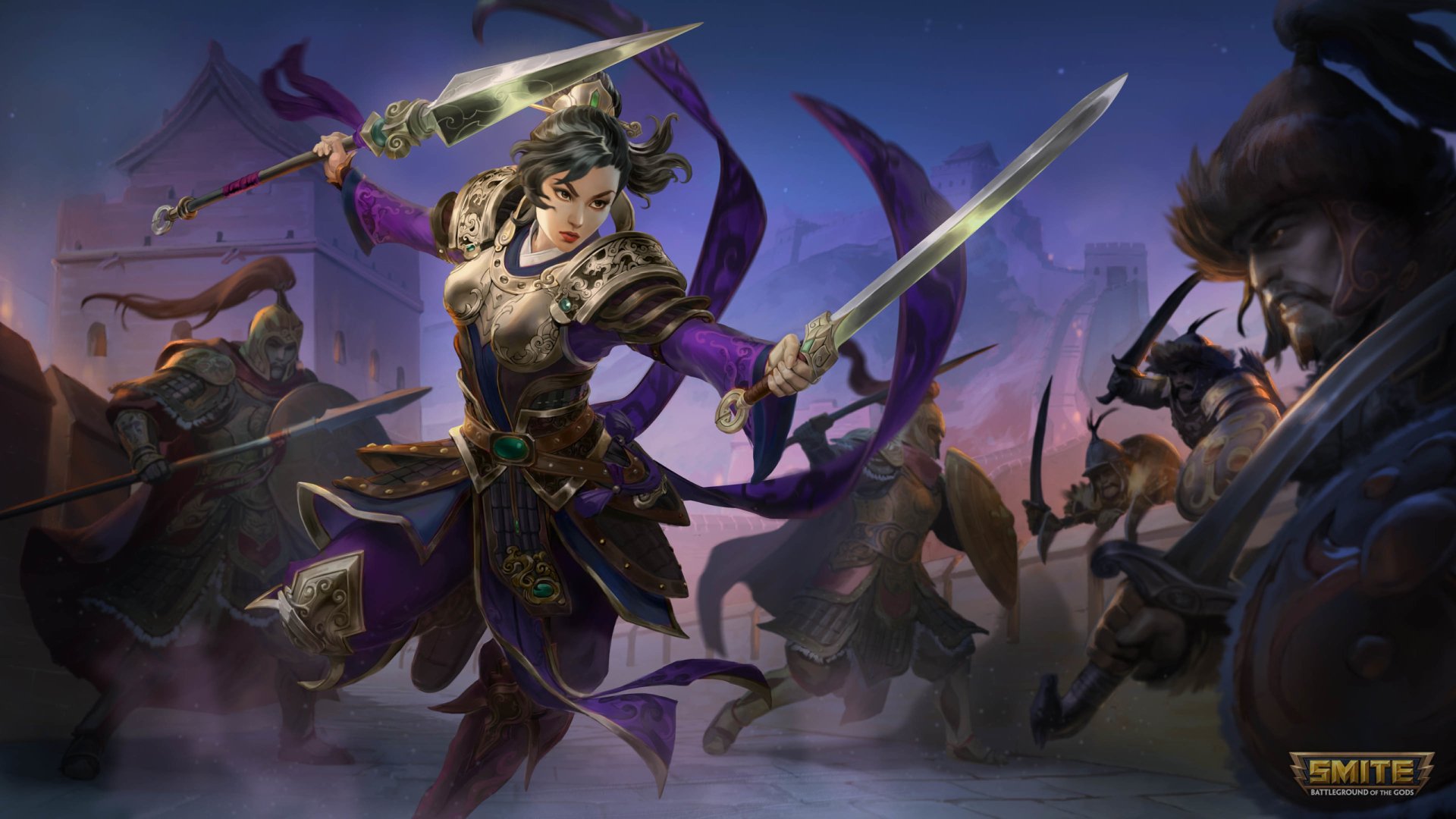 Download Mulan (Smite) Video Game Smite HD Wallpaper