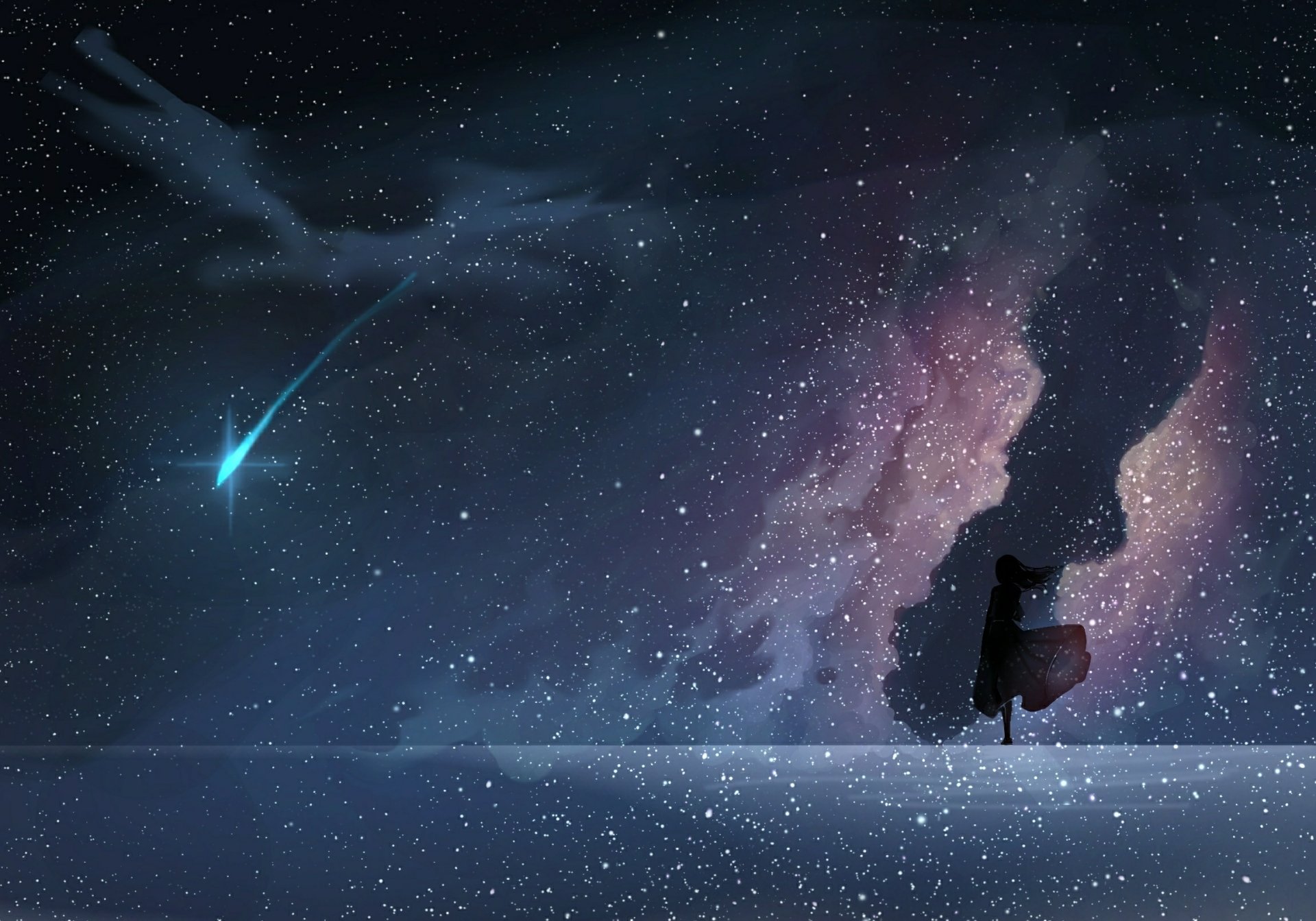 Download Starry Sky Sky Anime Original Sky Anime HD Wallpaper by Lucky ...