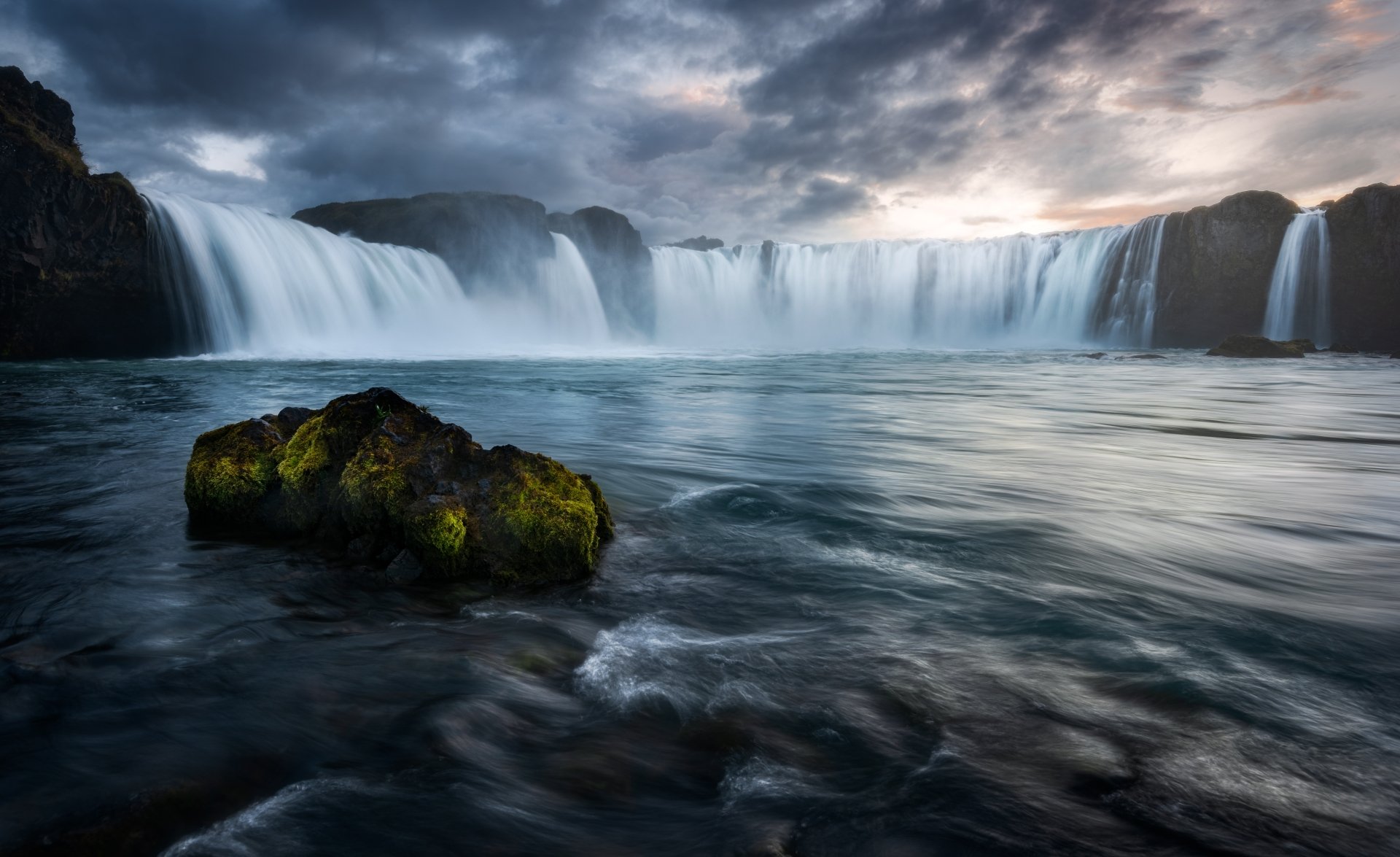 Download Nature Iceland Waterfall Goðafoss 4k Ultra HD Wallpaper