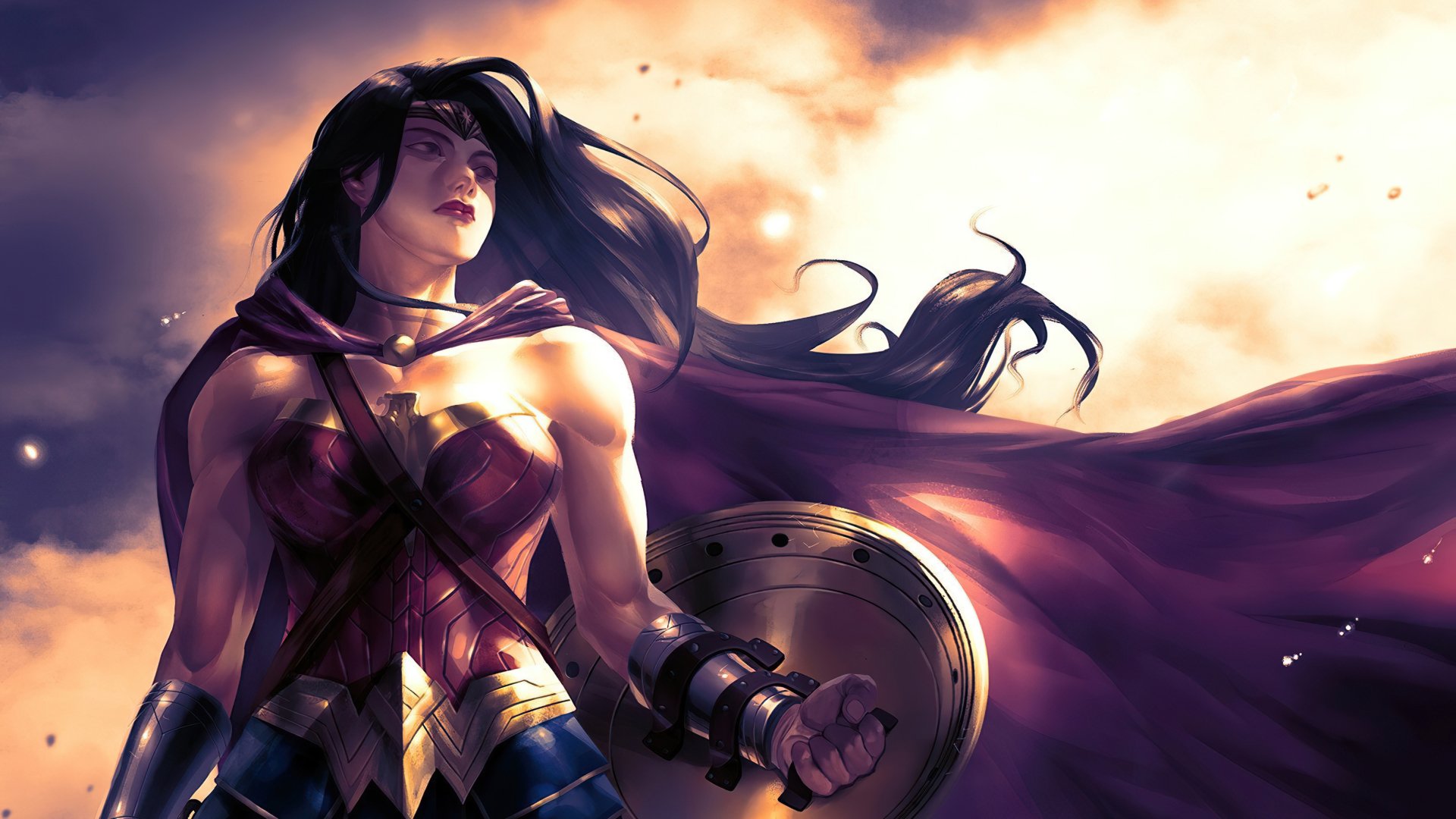 Download Black Hair Long Hair Woman Warrior DC Comics Comic Wonder ...