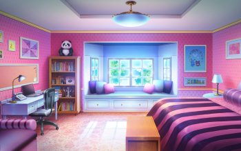 Aesthetic Living Room Background Anime