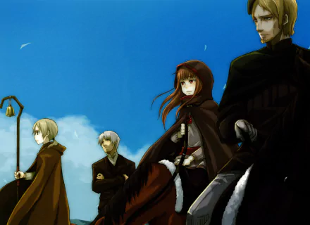 Marten Liebert Nora Arendt Kraft Lawrence Holo (Spice & Wolf) Anime Spice and Wolf HD Desktop Wallpaper | Background Image