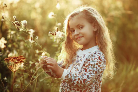 blonde little girl photography child HD Desktop Wallpaper | Background Image