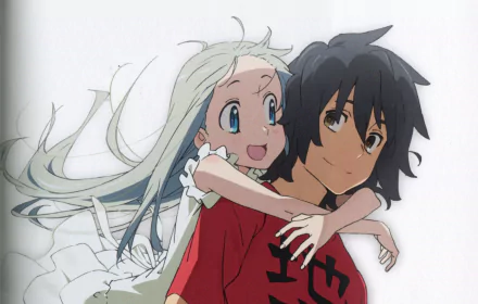 Jinta Yadomi Meiko Honma Anime Anohana HD Desktop Wallpaper | Background Image