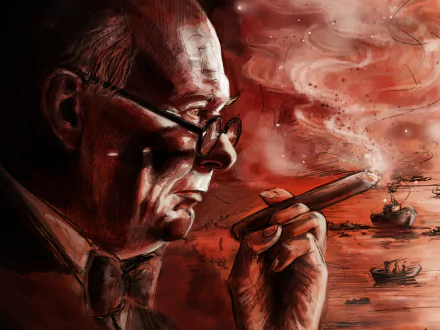 Gary Oldman movie Darkest Hour (2017) HD Desktop Wallpaper | Background Image