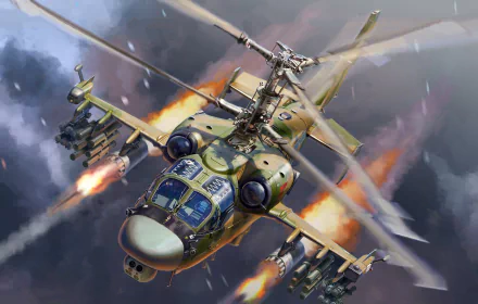 aircraft helicopter attack helicopter Kamov Ka-52 military HD Desktop Wallpaper | Background Image