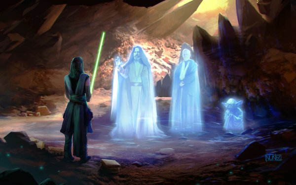 Movie Star Wars: The Last Jedi Star Wars Rey Jedi Yoda Luke Skywalker HD Wallpaper | Background Image