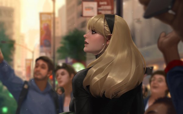 Comics Gwen Stacy Blonde HD Wallpaper | Background Image