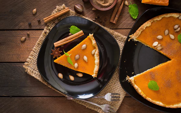 dessert still life pastry cinnamon pumpkin walnut food pie HD Desktop Wallpaper | Background Image