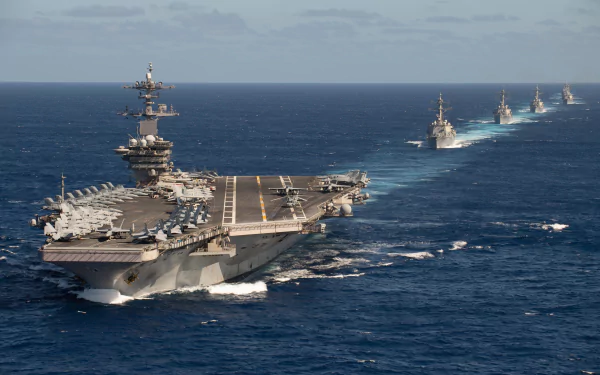 aircraft carrier warship military USS Theodore Roosevelt (CVN-71) HD Desktop Wallpaper | Background Image