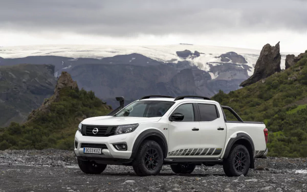 white car car Nissan vehicle Nissan Navara HD Desktop Wallpaper | Background Image