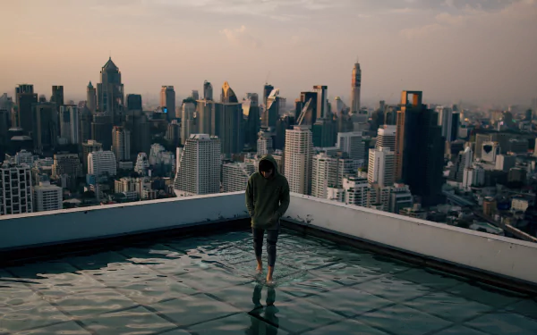 man alone HD Desktop Wallpaper | Background Image