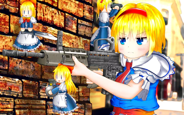 Shanghai Doll Alice Margatroid Anime Touhou HD Desktop Wallpaper | Background Image