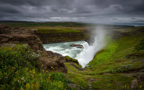  Gullfoss Waterfall in Iceland