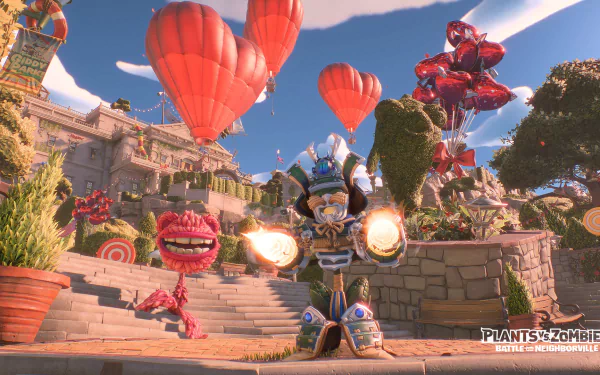 Plants Vs. Zombies video game Plants vs. Zombies: Battle for Neighborville HD Desktop Wallpaper | Background Image