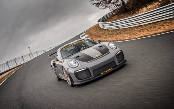 race car silver car car Porsche Porsche 911 vehicle Porsche 911 GT2 RS HD Desktop Wallpaper | Background Image