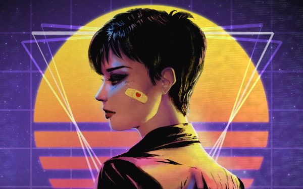 Women Artistic Neon Synthwave Retro Wave HD Wallpaper | Background Image