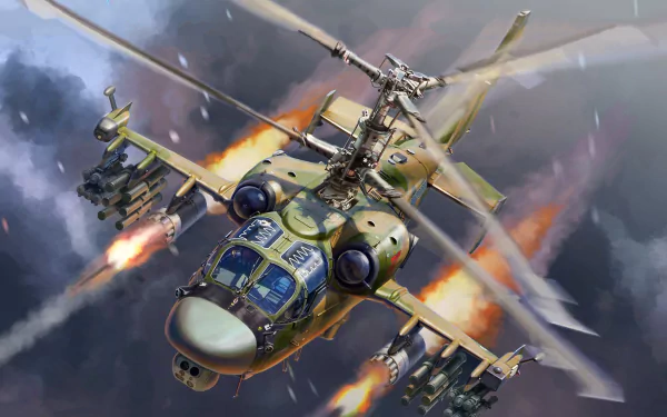 aircraft helicopter attack helicopter Kamov Ka-52 military HD Desktop Wallpaper | Background Image