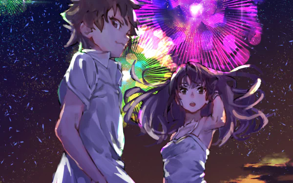 Norimichi Shimada Nazuna Oikawa Anime Uchiage Hanabi, Shita kara Miru ka? Yoko kara Miru ka? HD Desktop Wallpaper | Background Image