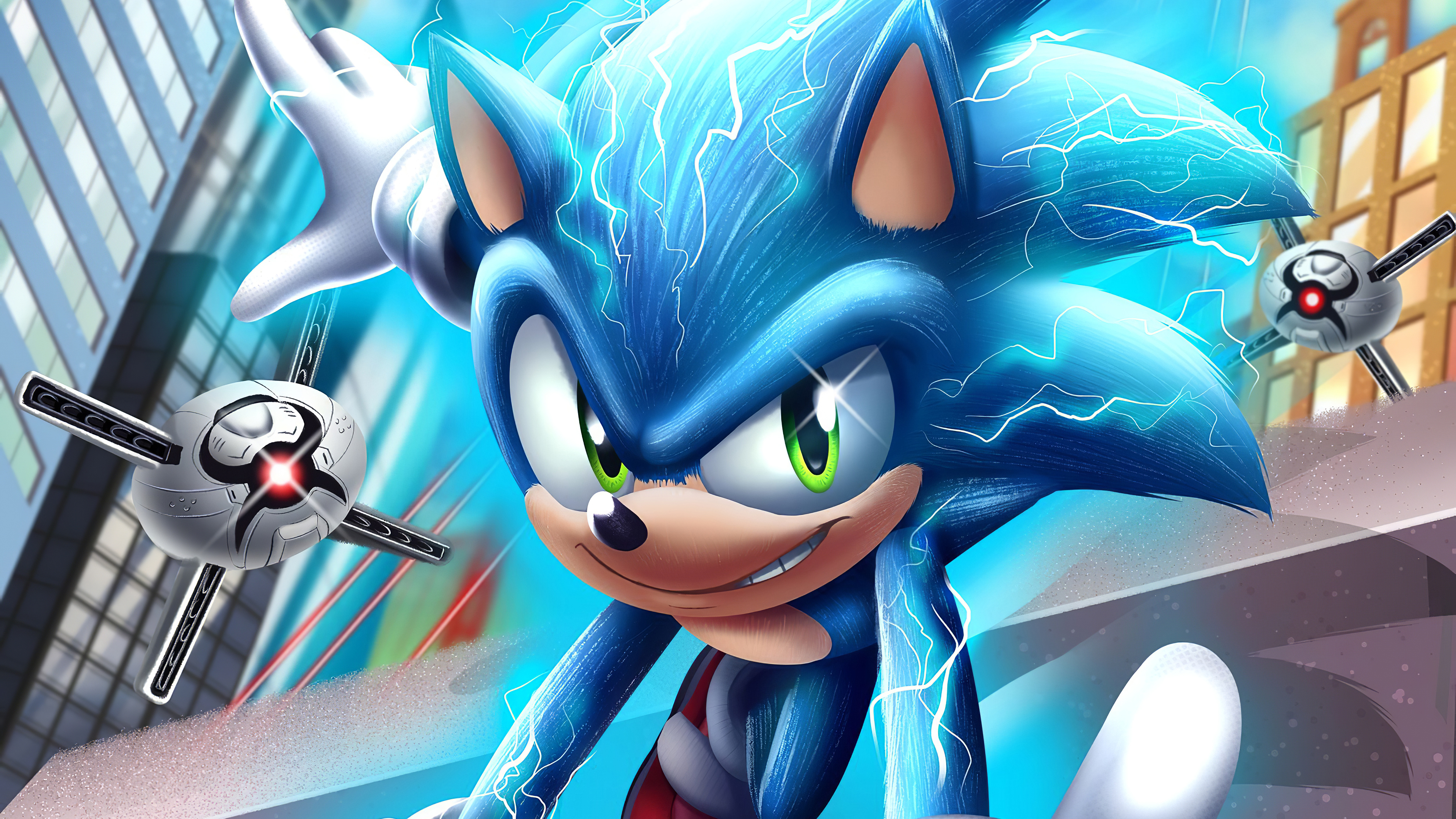 HD desktop wallpaper: Movie, Sonic The Hedgehog, Sonic The