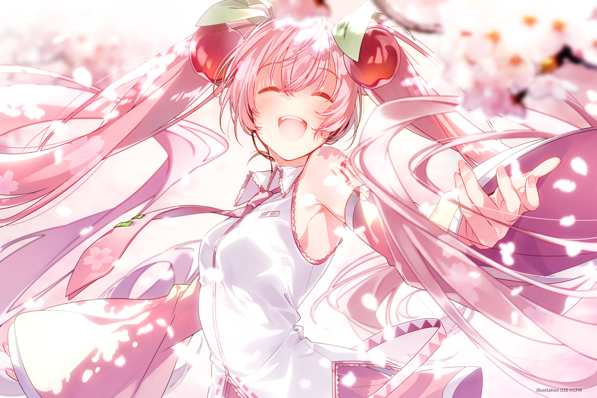 Sakura Miku HD Wallpaper | Background Image | 2064x1377
