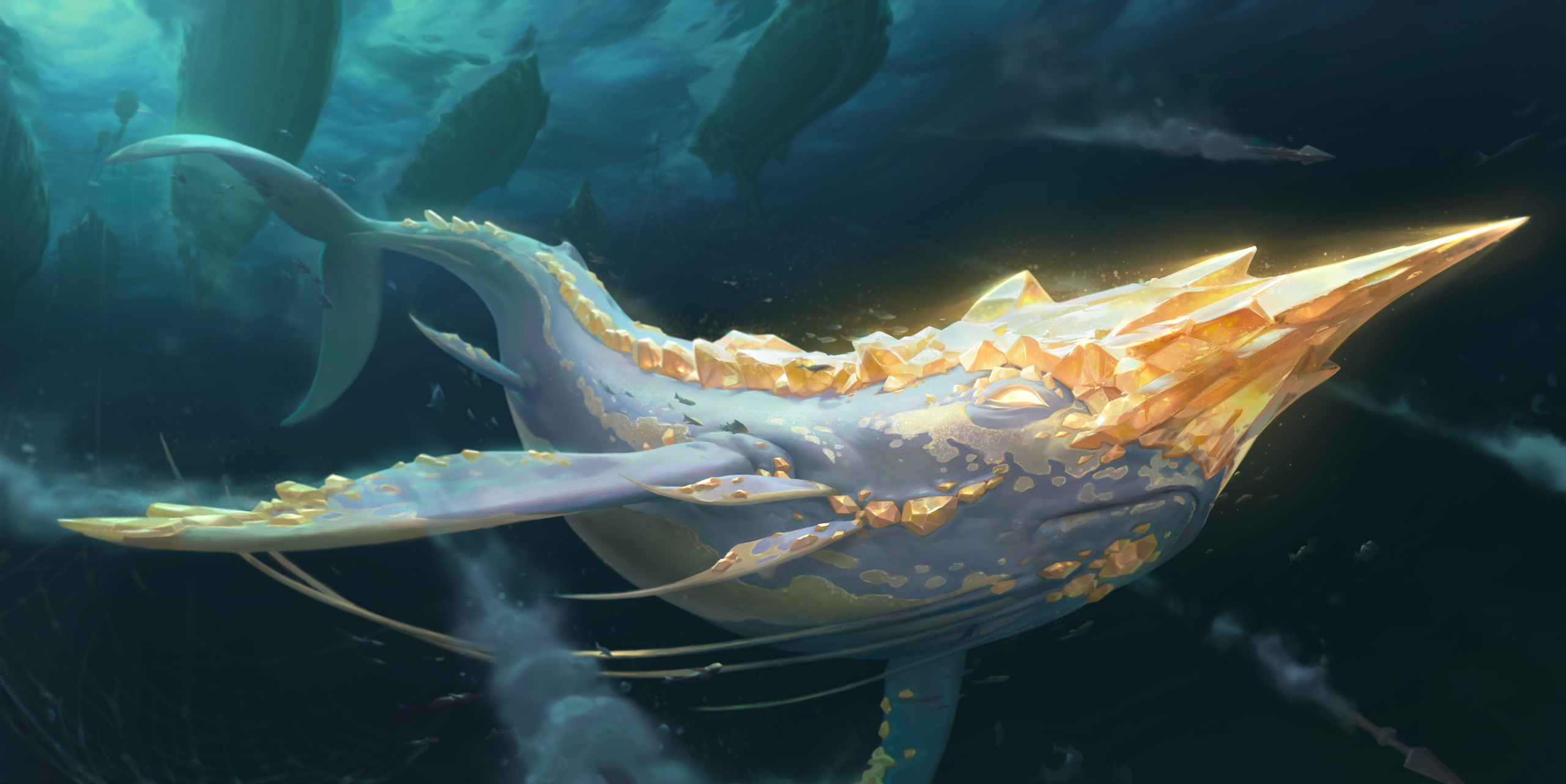 Golden Narwhal by Will Gist