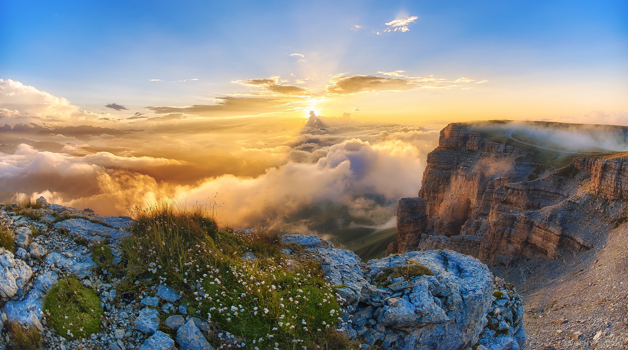 Download Sky Cloud Landscape Nature Sunrise HD Wallpaper