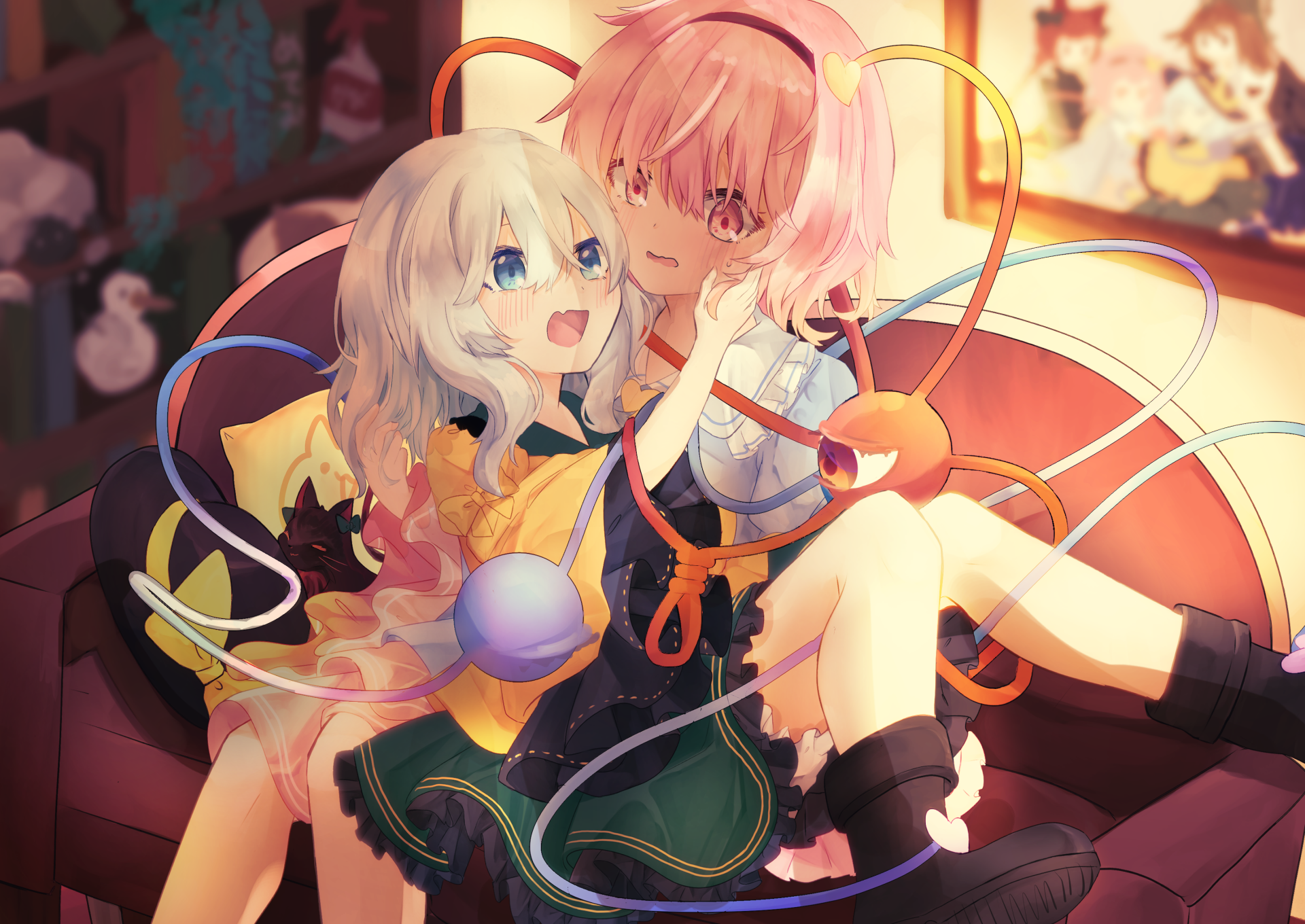 Download Satori Komeiji Koishi Komeiji Anime Touhou HD Wallpaper by ななしきりん