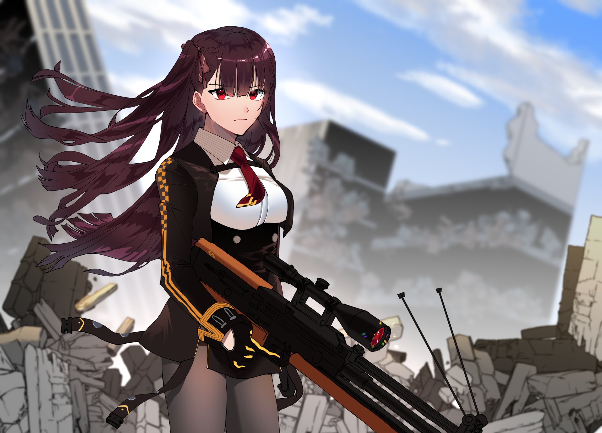 Download Wa2000 Girls Frontline Video Game Girls Frontline 4k Ultra Hd Wallpaper 7433