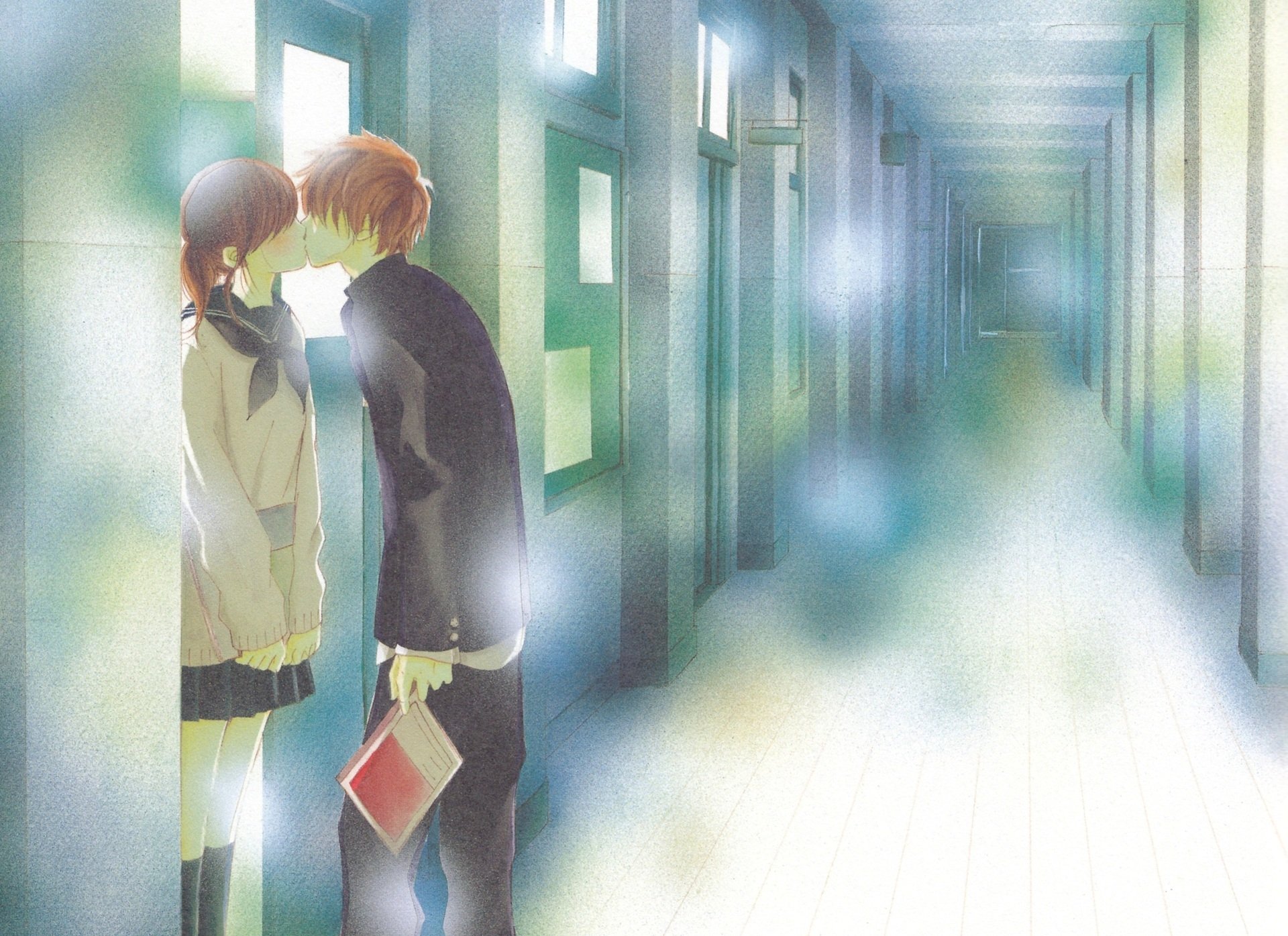 Download Nanami Takahashi Motoharu Yano Anime We Were There HD Wallpaper