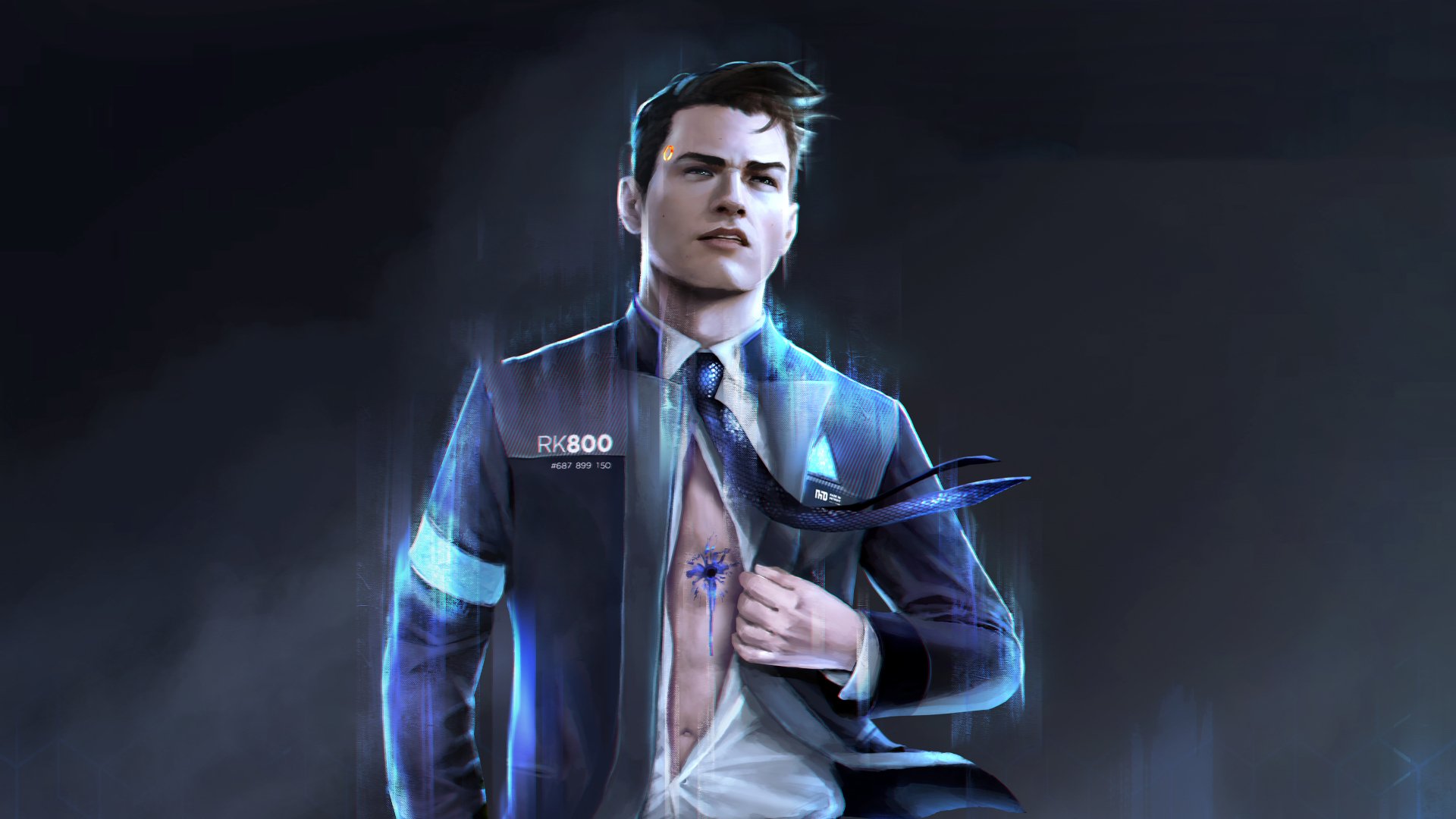 Download Connor Detroit Become Human Video Game Detroit Become Human Hd Wallpaper By Sketchy 