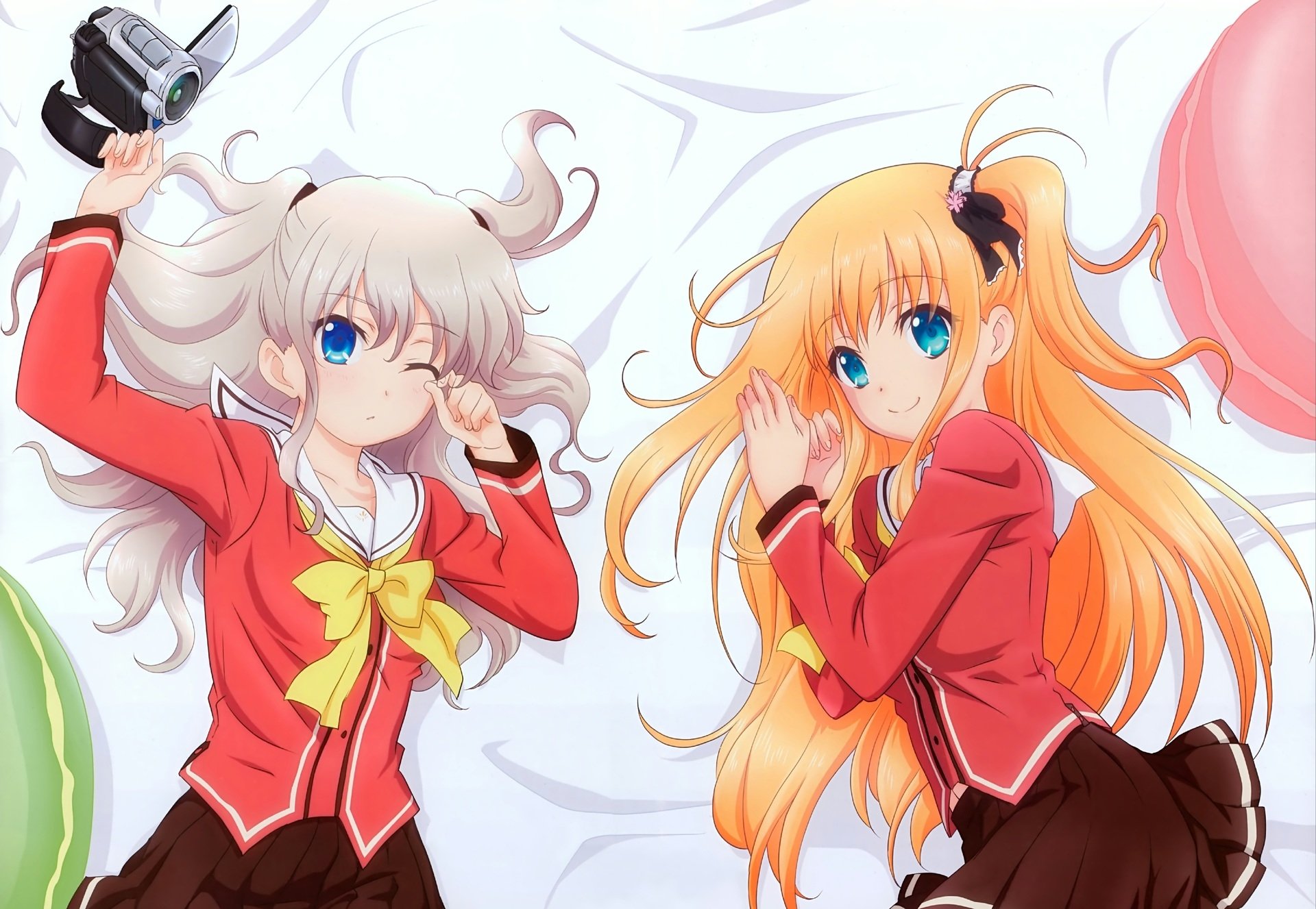 Download Yusa Kurobane Nao Tomori Anime Charlotte HD Wallpaper