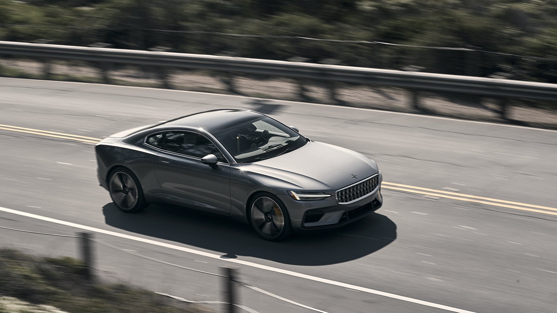 Download Silver Car Electric Car Car Vehicle Polestar 1 HD Wallpaper