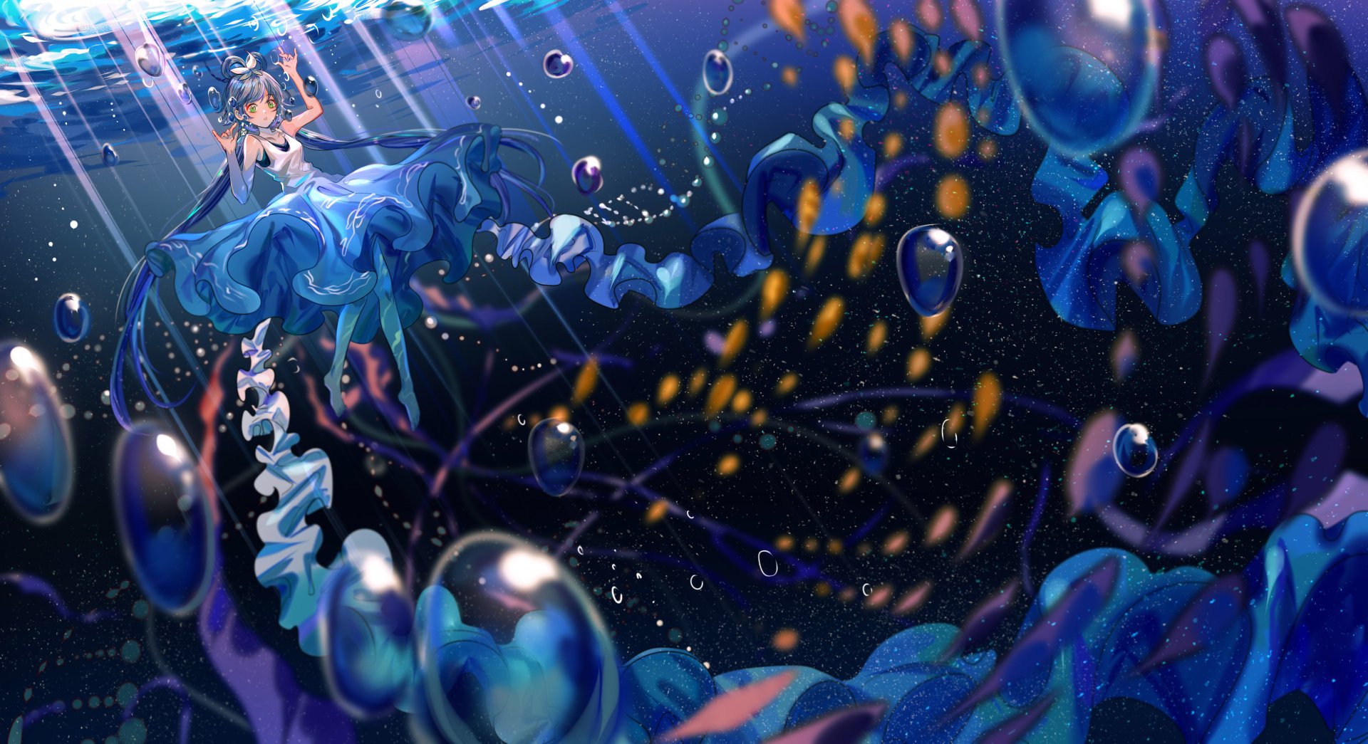 Download Luo Tianyi Anime Vocaloid 4k Ultra HD Wallpaper by ジャム