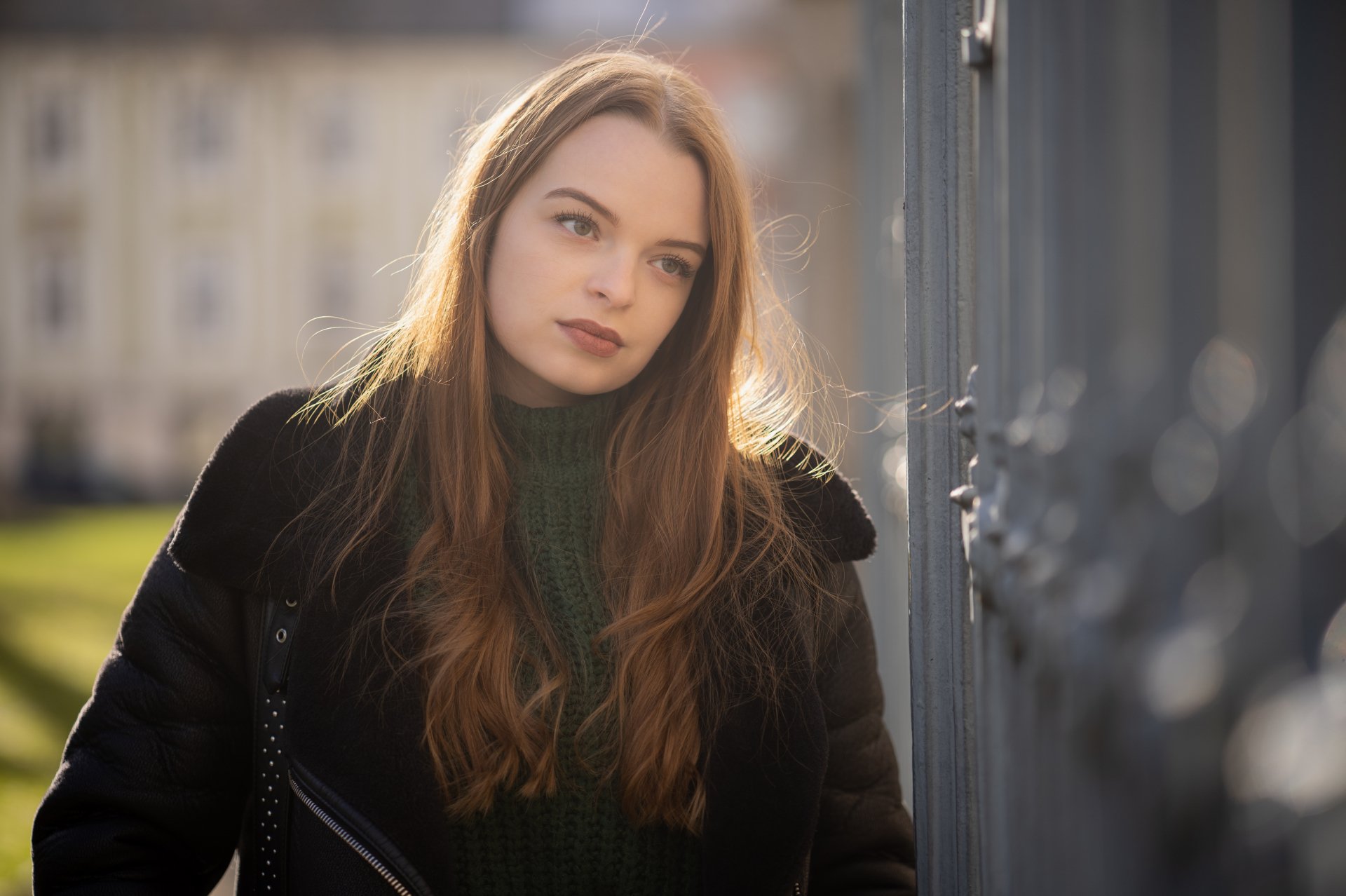 Download Redhead Long Hair Depth Of Field Woman Model 4k Ultra HD ...