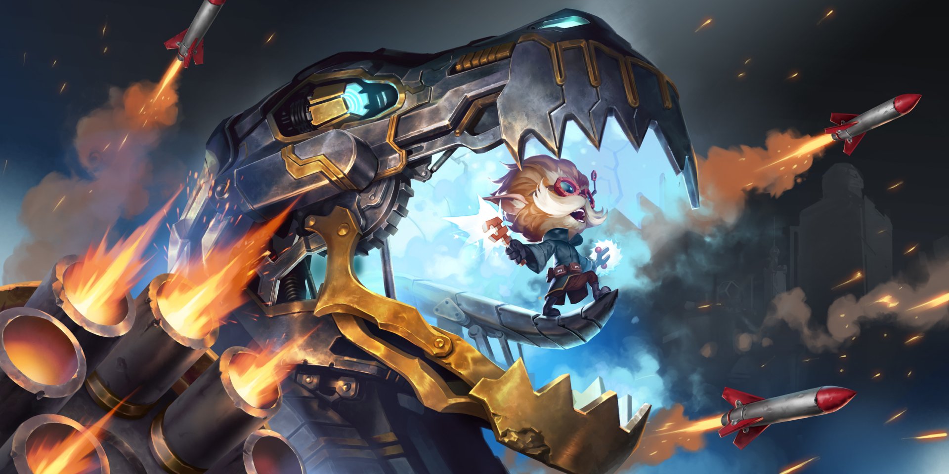 Download Heimerdinger (League Of Legends) Video Game Legends Of Runeterra HD Wallpaper by Alessandro Poli