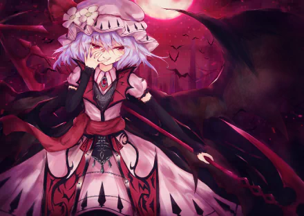 Remilia Scarlet Anime Touhou HD Desktop Wallpaper | Background Image