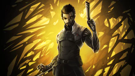 Adam Jensen video game Deus Ex HD Desktop Wallpaper | Background Image