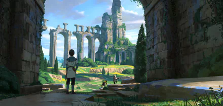 ruin fantasy child HD Desktop Wallpaper | Background Image