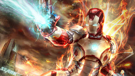 Comic Iron Man HD Desktop Wallpaper | Background Image