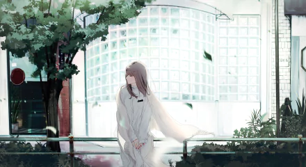 dress grey hair Anime Original HD Desktop Wallpaper | Background Image