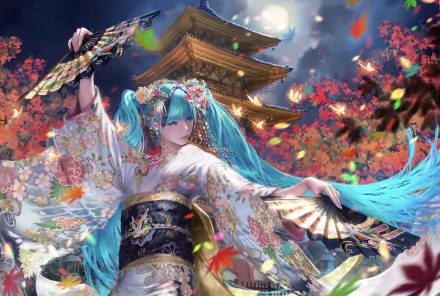 Hatsune Miku Anime Vocaloid HD Desktop Wallpaper | Background Image