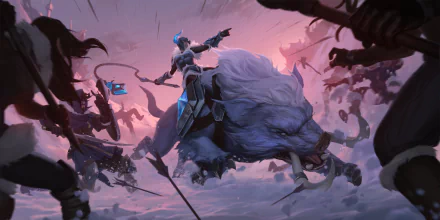 Sejuani (League Of Legends) video game Legends of Runeterra HD Desktop Wallpaper | Background Image