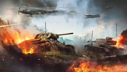 warplane tank video game War Thunder HD Desktop Wallpaper | Background Image