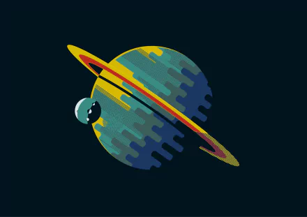 minimalist colors Sci Fi planet HD Desktop Wallpaper | Background Image