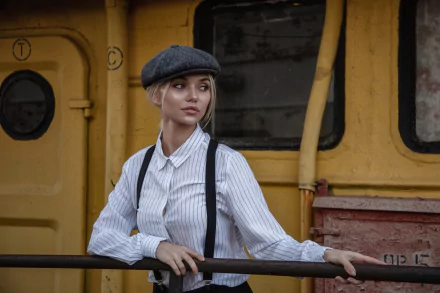 hat woman model HD Desktop Wallpaper | Background Image
