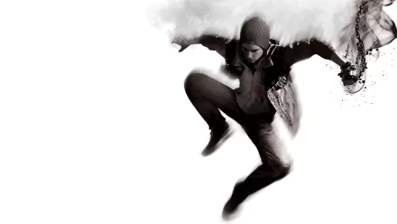  Delsin Rowe in The Air Holding A Chain