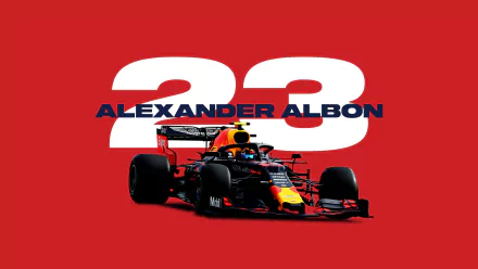  Formula 1 Alexander Albon Reverse Colors
