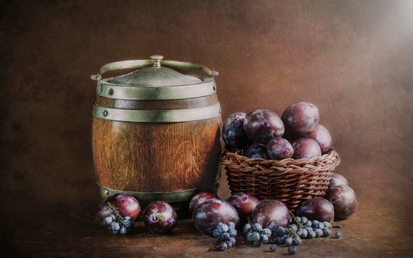 Food Plum Fruit Still Life HD Wallpaper | Background Image